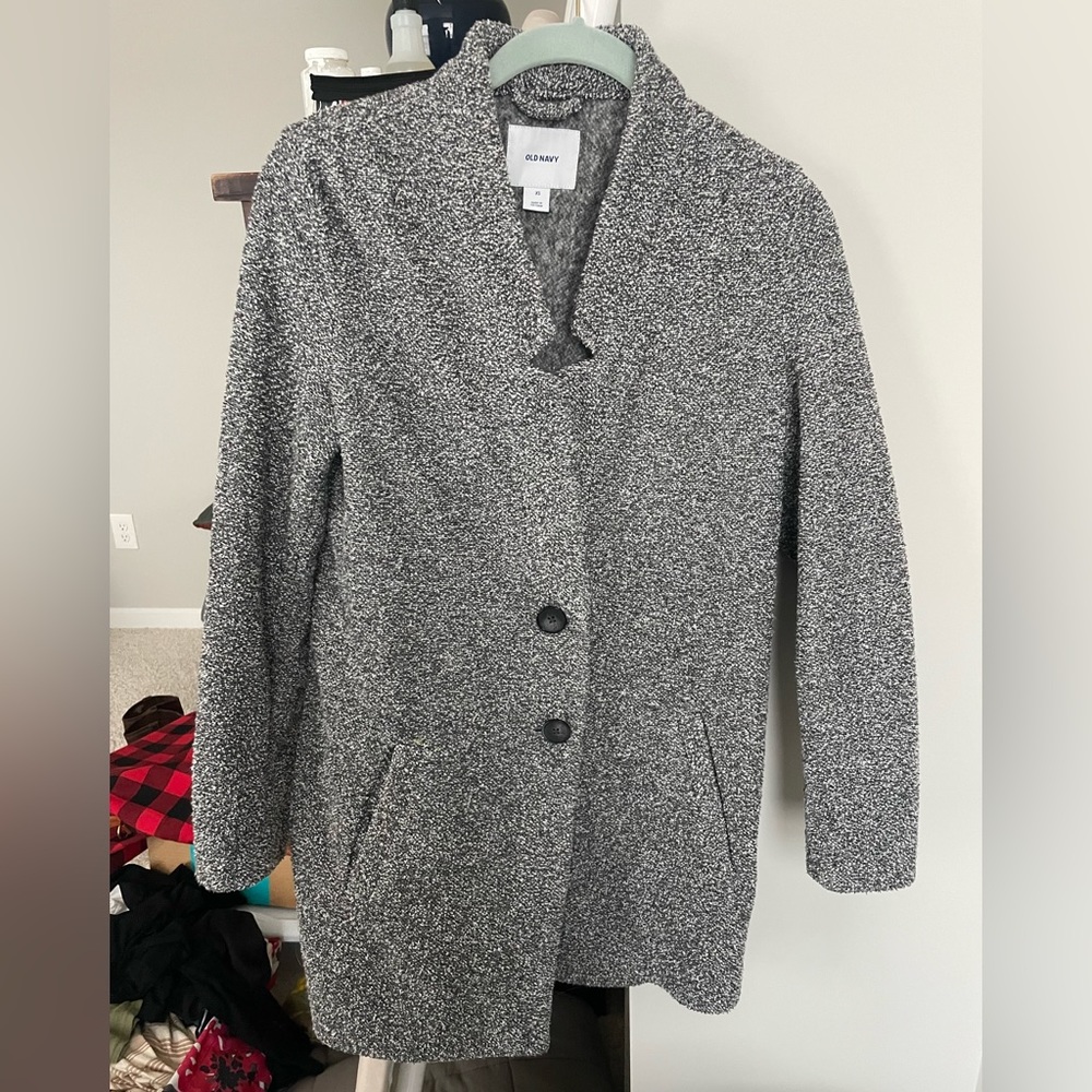 Grey sweater jacket